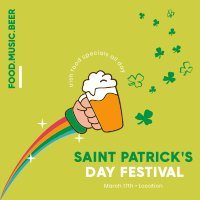 Saint Patrick's Fest Instagram Post Design