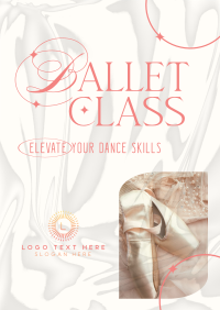 Elegant Ballet Class Flyer Design