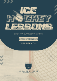 Ice Hockey Lessons Flyer Image Preview