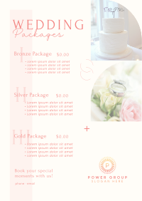 Through Wedding Menu Design