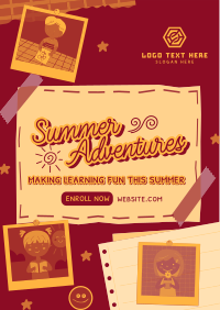 Summer Education Bulletin Flyer Design