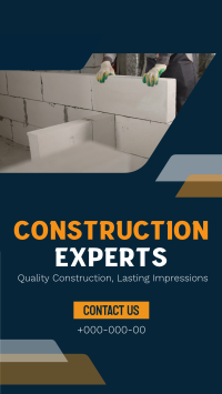 Modern Construction Experts TikTok video Image Preview