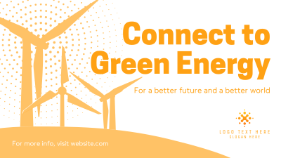 Green Energy Silhouette Facebook event cover Image Preview