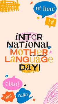 Doodle International Mother Language Day TikTok Video Design