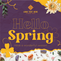 Hello Spring Instagram Post Design