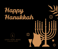 Happy Hanukkah Facebook Post Design