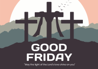Good Friday Scenery Postcard Image Preview