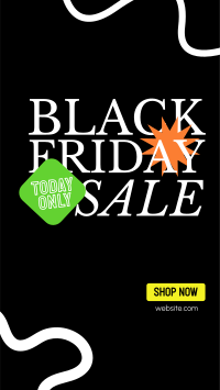 Black Friday Scribble Sale Facebook Story Design