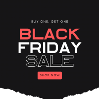 Black Friday Paper Cut Instagram post Image Preview