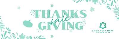 Thanksgiving Autumn Sale Twitter header (cover) Image Preview