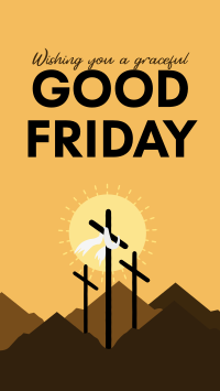 Cross on a Mountain  Instagram story Image Preview