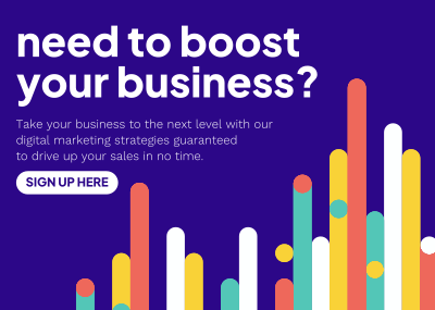 Boost Your Business Postcard Image Preview