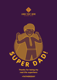 Super Dad Poster Design