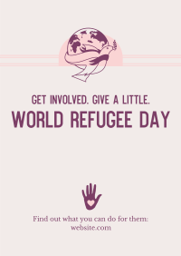 World Refugee Day Dove Poster Design