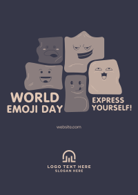 Irregular Shapes Emoji Poster Image Preview