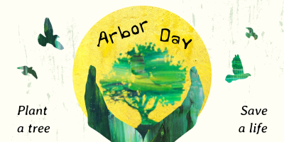 Creative Arbor Day Twitter Post Image Preview