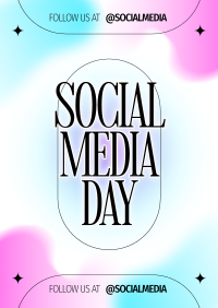 Minimalist Social Media Day Poster Image Preview