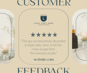 Spa Customer Feedback Facebook post Image Preview