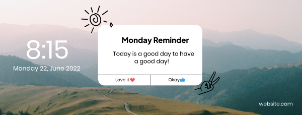 Pop-Up Reminder Facebook Cover Design Image Preview