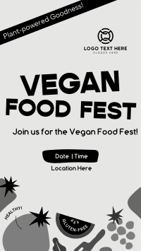 Blocky Vegan Food Fest Instagram Story Preview