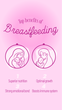 Breastfeeding Benefits Instagram reel Image Preview