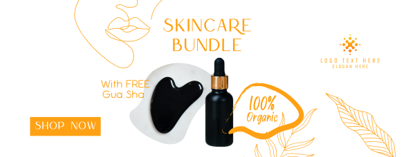 Organic Skincare Bundle Facebook Cover Design Image Preview