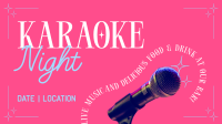 Karaoke Bar Facebook Event Cover Design