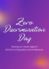 Zero Discrimination Day Poster Image Preview