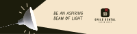 Beam of Light Aspiring Quote LinkedIn Banner Image Preview