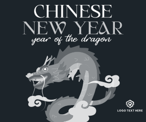 New Year Dragon Facebook post Image Preview