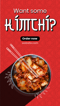 Order Healthy Kimchi Instagram Reel Design