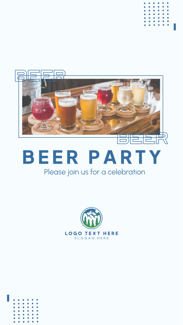 Beer Party Facebook Story Design Image Preview