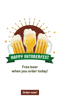 Cheers Beer Oktoberfest Facebook Story Design