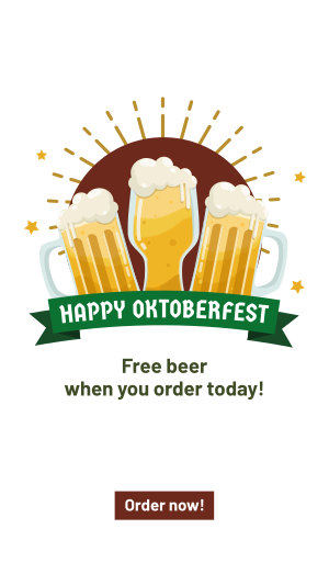 Cheers Beer Oktoberfest Facebook story Image Preview