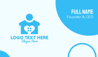 Family Heart Home Business Card Image Preview