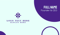 Simple Purple Flower  Business Card Preview