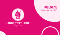 Pink Ice Cream Shop Business Card Image Preview
