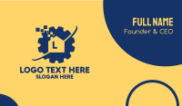 House Gear Lettermark  Business Card Image Preview