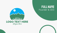 Grass Field Park Business Card Image Preview