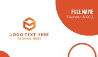 Tech Startup Company Shape Business Card Image Preview