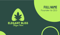 Simple Marijuana Leaf Business Card Image Preview