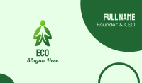 Green Eco Man Business Card Image Preview