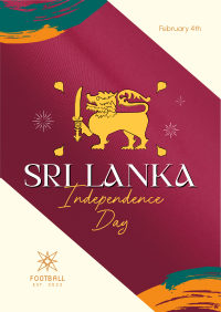 Sri Lanka Independence Flyer Design
