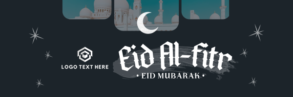 Modern Eid Al Fitr Twitter Header Design