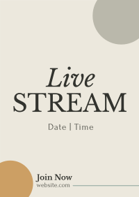 Live Stream On Flyer Image Preview