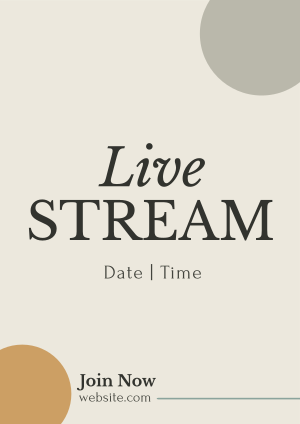 Live Stream On Flyer Image Preview