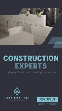 Modern Construction Experts TikTok video Image Preview