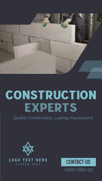 Modern Construction Experts TikTok Video Preview