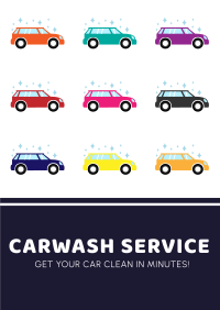 Sparkling Cars Variations Poster Design