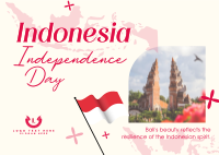 Independence Bali Indonesia Postcard Image Preview